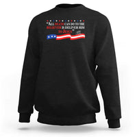 Patriotic Christian Faith Sweatshirt All Death Can Do Is Deliver Him to Jesus - Wonder Print Shop