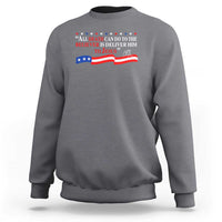 Patriotic Christian Faith Sweatshirt All Death Can Do Is Deliver Him to Jesus - Wonder Print Shop