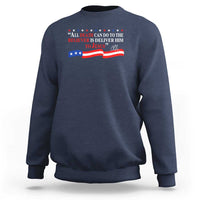 Patriotic Christian Faith Sweatshirt All Death Can Do Is Deliver Him to Jesus - Wonder Print Shop