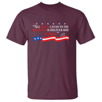 Patriotic Christian Faith T Shirt All Death Can Do Is Deliver Him to Jesus - Wonder Print Shop