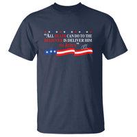 Patriotic Christian Faith T Shirt All Death Can Do Is Deliver Him to Jesus - Wonder Print Shop