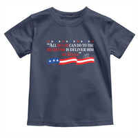 Patriotic Christian Faith Toddler T Shirt All Death Can Do Is Deliver Him to Jesus - Wonder Print Shop