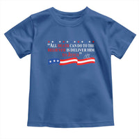 Patriotic Christian Faith Toddler T Shirt All Death Can Do Is Deliver Him to Jesus - Wonder Print Shop