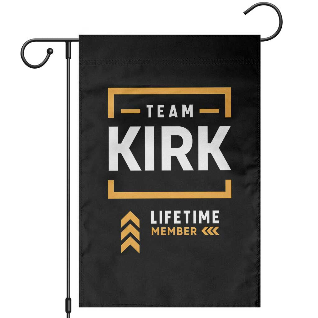 Team Kirk Lifetime Member Garden Flag American True Patriot Support - Wonder Print Shop