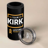 Team Kirk Lifetime Member 4 in 1 Can Cooler Tumbler American True Patriot Support - Wonder Print Shop