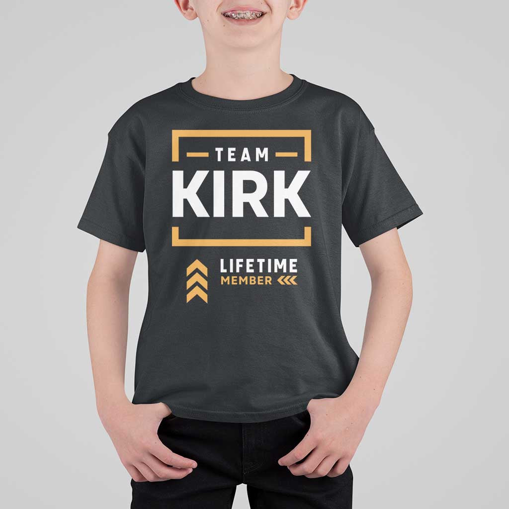 Team Kirk Lifetime Member T Shirt For Kid American True Patriot Support - Wonder Print Shop