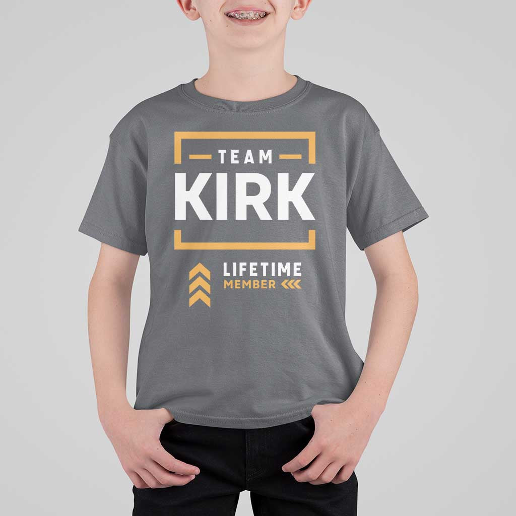 Team Kirk Lifetime Member T Shirt For Kid American True Patriot Support - Wonder Print Shop