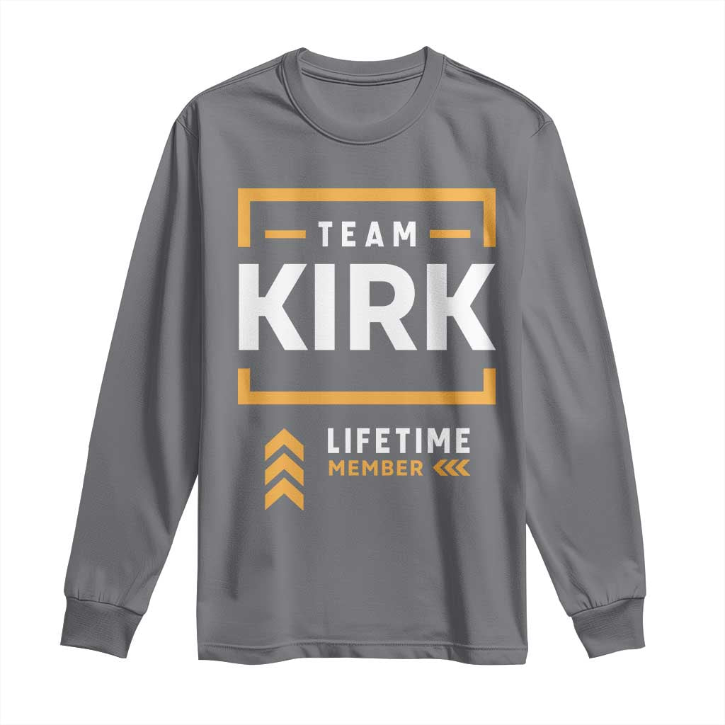 Team Kirk Lifetime Member Long Sleeve Shirt American True Patriot Support - Wonder Print Shop