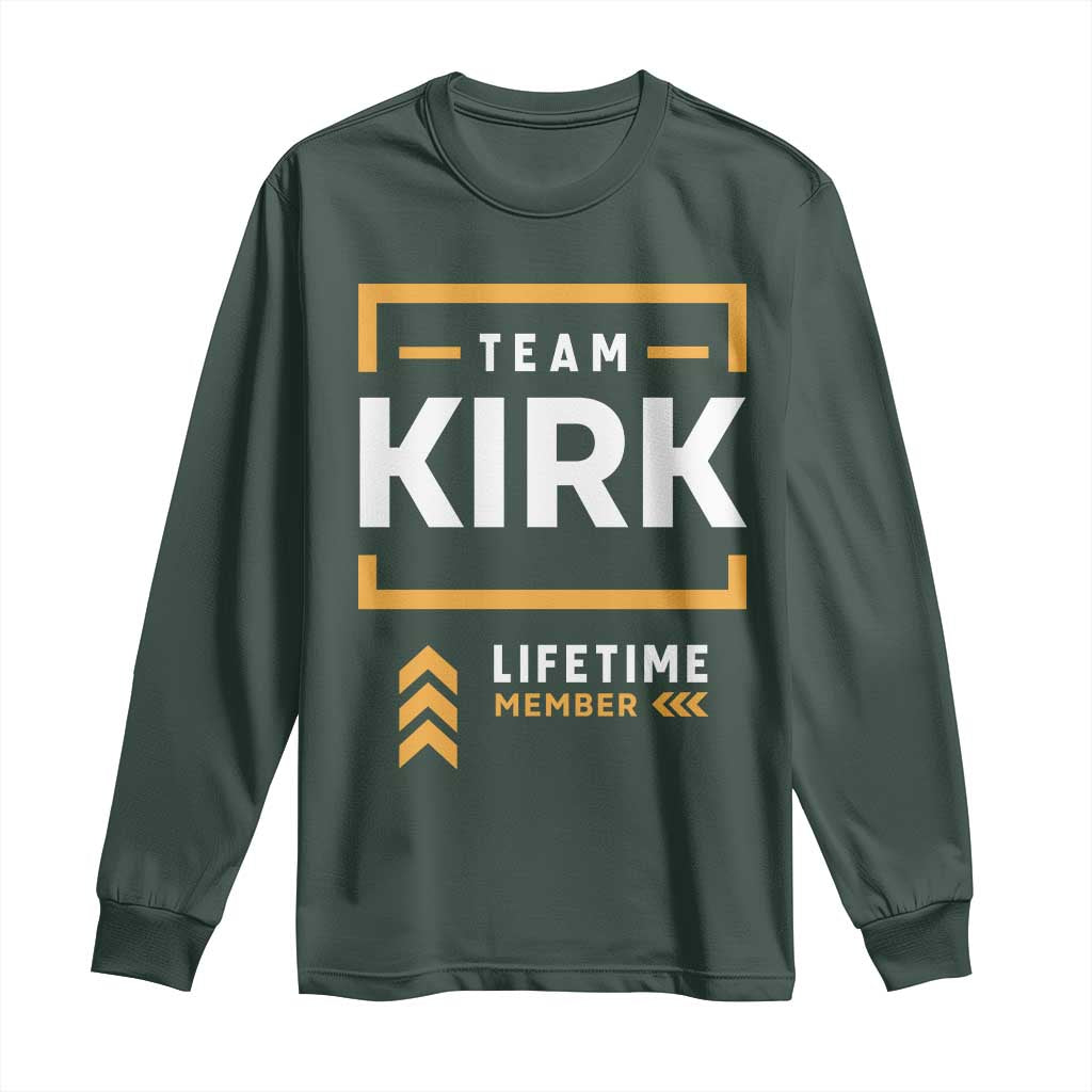 Team Kirk Lifetime Member Long Sleeve Shirt American True Patriot Support - Wonder Print Shop