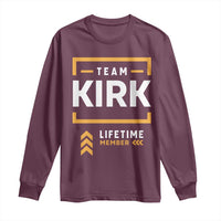 Team Kirk Lifetime Member Long Sleeve Shirt American True Patriot Support - Wonder Print Shop