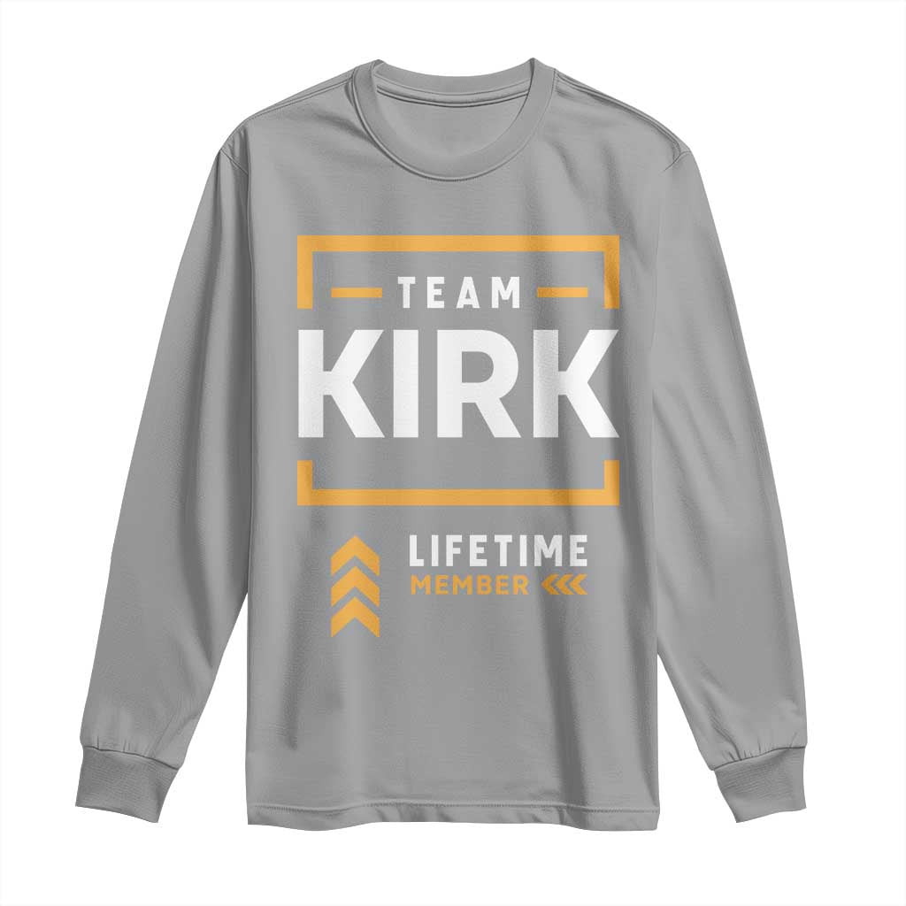 Team Kirk Lifetime Member Long Sleeve Shirt American True Patriot Support - Wonder Print Shop