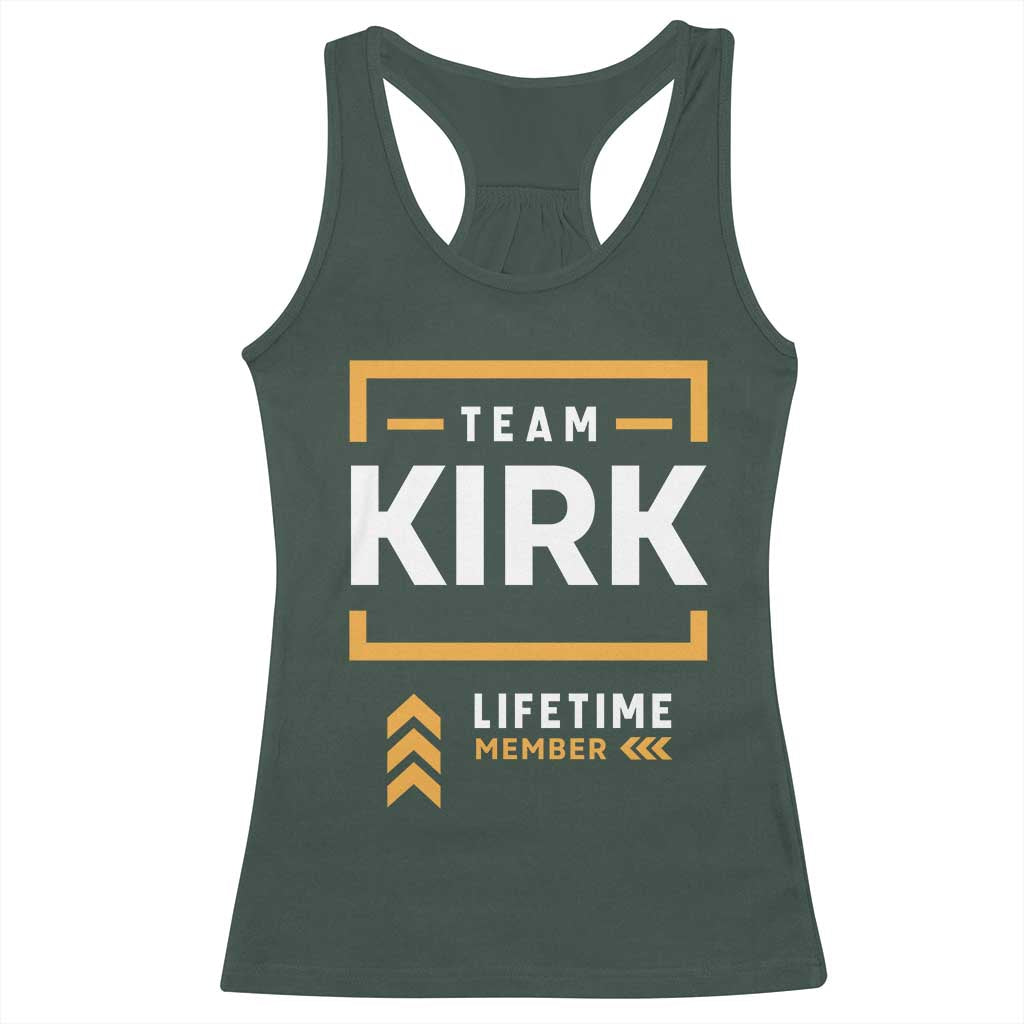 Team Kirk Lifetime Member Racerback Tank Top American True Patriot Support - Wonder Print Shop