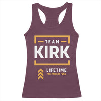 Team Kirk Lifetime Member Racerback Tank Top American True Patriot Support - Wonder Print Shop