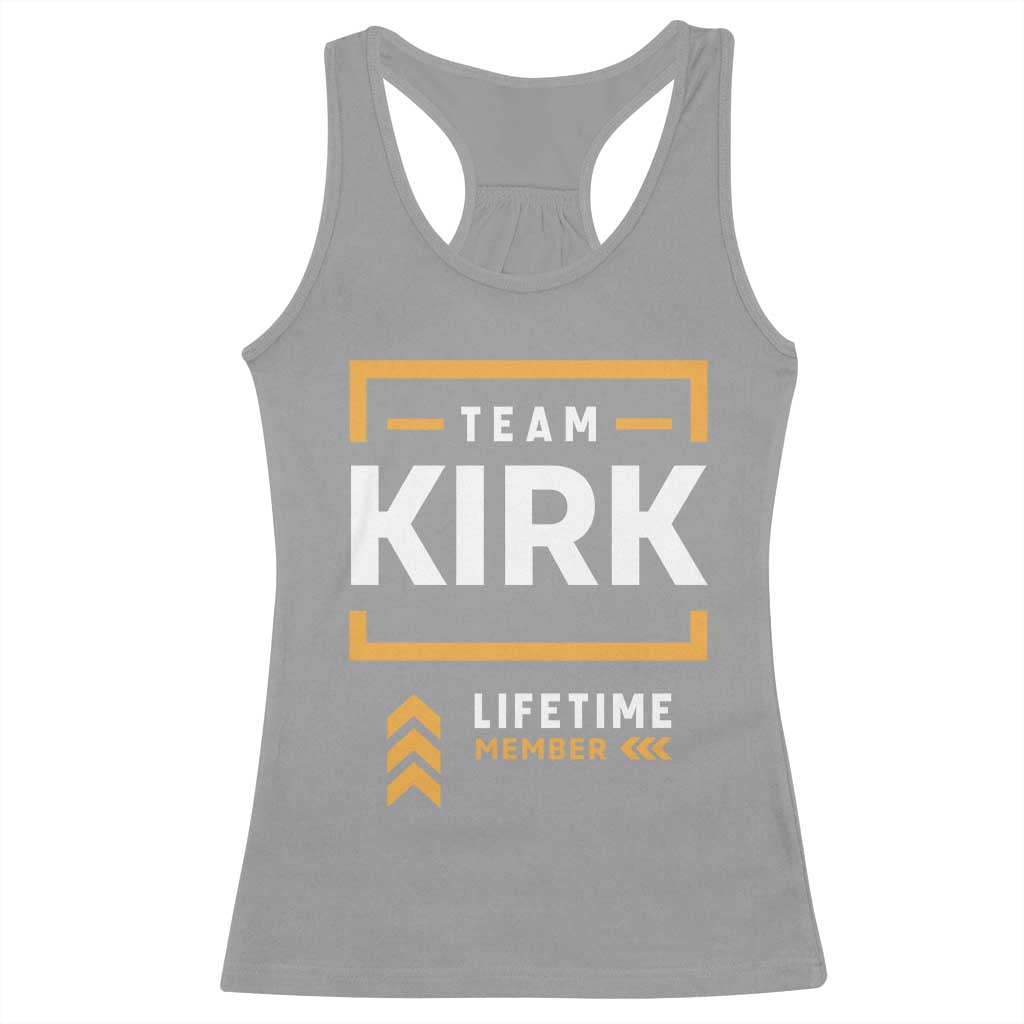 Team Kirk Lifetime Member Racerback Tank Top American True Patriot Support - Wonder Print Shop