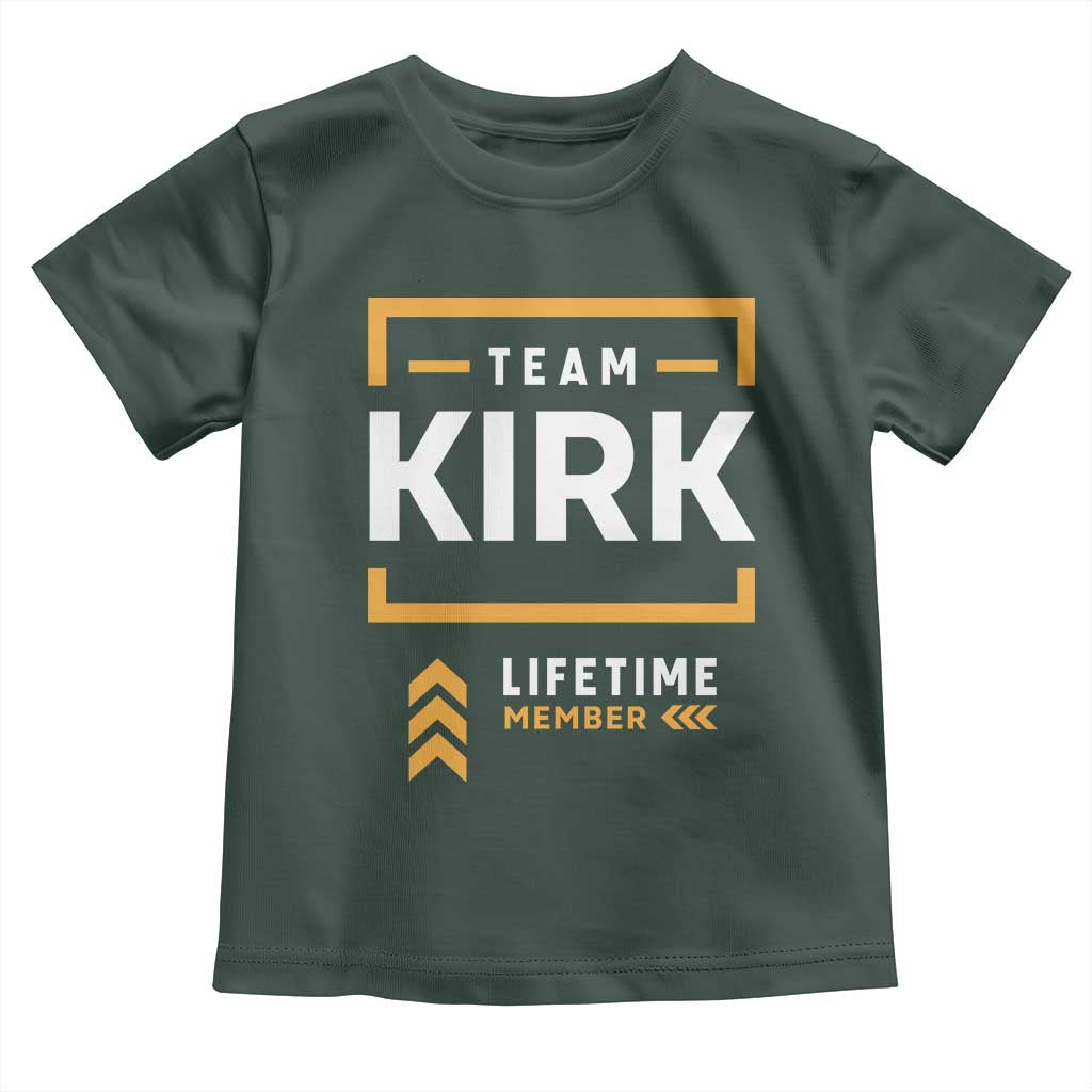 Team Kirk Lifetime Member Toddler T Shirt American True Patriot Support - Wonder Print Shop