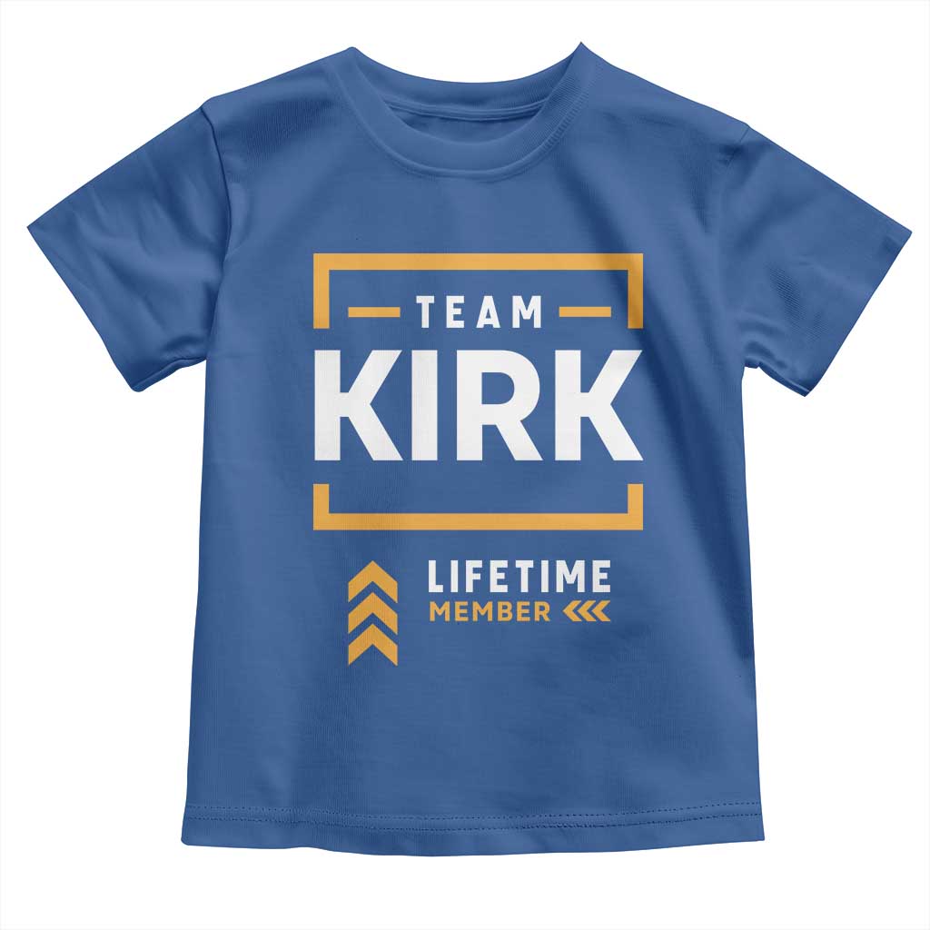 Team Kirk Lifetime Member Toddler T Shirt American True Patriot Support - Wonder Print Shop