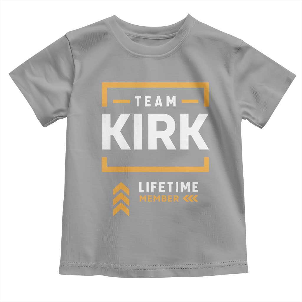 Team Kirk Lifetime Member Toddler T Shirt American True Patriot Support - Wonder Print Shop