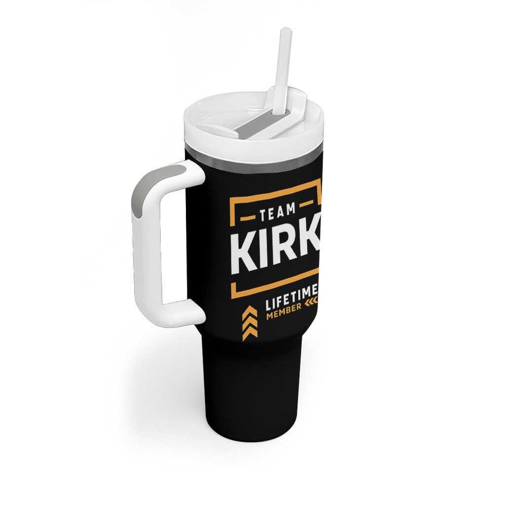 Team Kirk Lifetime Member Tumbler With Handle American True Patriot Support - Wonder Print Shop