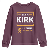 Team Kirk Lifetime Member Youth Sweatshirt American True Patriot Support - Wonder Print Shop