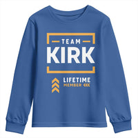 Team Kirk Lifetime Member Youth Sweatshirt American True Patriot Support - Wonder Print Shop