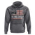 Charlie Kirk Memorial Hoodie His Voice Lives On Vintage Patriotic American Flag - Wonder Print Shop