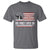 Charlie Kirk Memorial T Shirt His Voice Lives On Vintage Patriotic American Flag - Wonder Print Shop