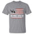 Charlie Kirk Memorial T Shirt His Voice Lives On Vintage Patriotic American Flag - Wonder Print Shop