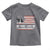 Charlie Kirk Memorial Toddler T Shirt His Voice Lives On Vintage Patriotic American Flag - Wonder Print Shop