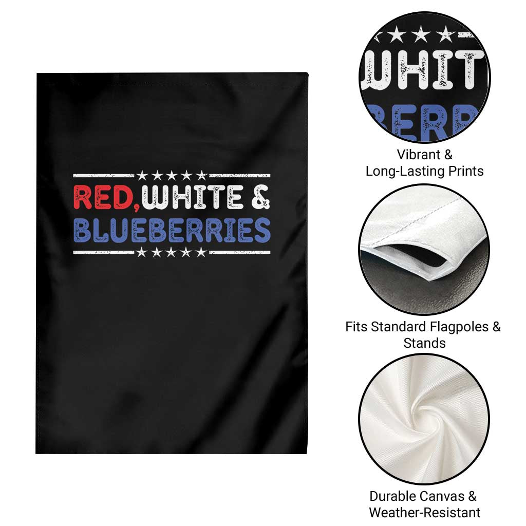 Red White and Blueberries Garden Flag Patriotic Tribute Memorial - Wonder Print Shop