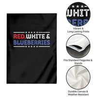 Red White and Blueberries Garden Flag Patriotic Tribute Memorial - Wonder Print Shop