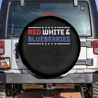 Red White and Blueberries Spare Tire Cover Patriotic Tribute Memorial - Wonder Print Shop