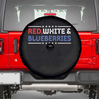 Red White and Blueberries Spare Tire Cover Patriotic Tribute Memorial - Wonder Print Shop