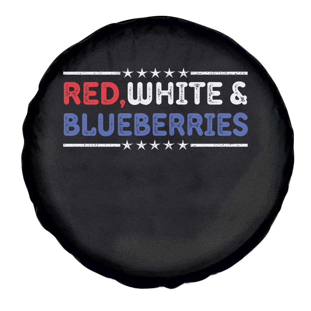 Red White and Blueberries Spare Tire Cover Patriotic Tribute Memorial - Wonder Print Shop