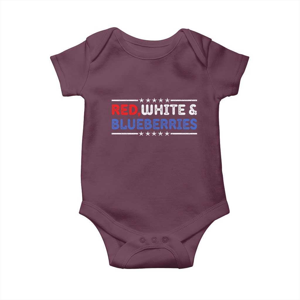 Red White and Blueberries Baby Onesie Patriotic Tribute Memorial - Wonder Print Shop