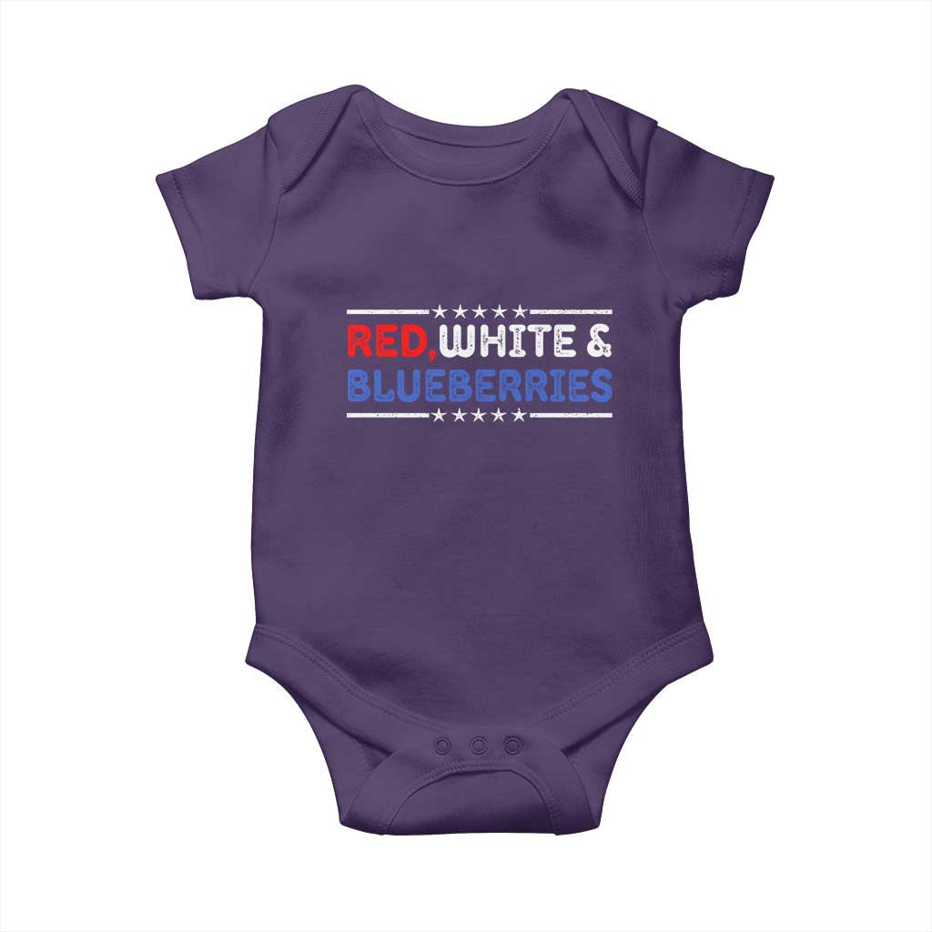 Red White and Blueberries Baby Onesie Patriotic Tribute Memorial - Wonder Print Shop
