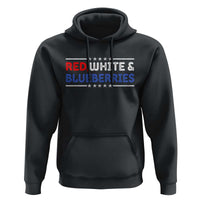 Red White and Blueberries Hoodie Patriotic Tribute Memorial - Wonder Print Shop
