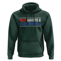 Red White and Blueberries Hoodie Patriotic Tribute Memorial - Wonder Print Shop