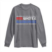 Red White and Blueberries Long Sleeve Shirt Patriotic Tribute Memorial - Wonder Print Shop