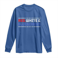 Red White and Blueberries Long Sleeve Shirt Patriotic Tribute Memorial - Wonder Print Shop