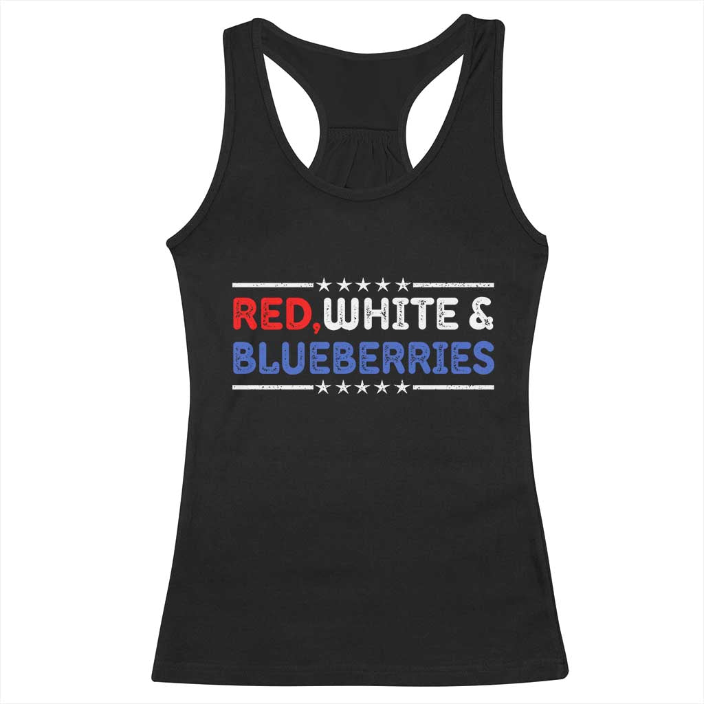 Red White and Blueberries Racerback Tank Top Patriotic Tribute Memorial - Wonder Print Shop