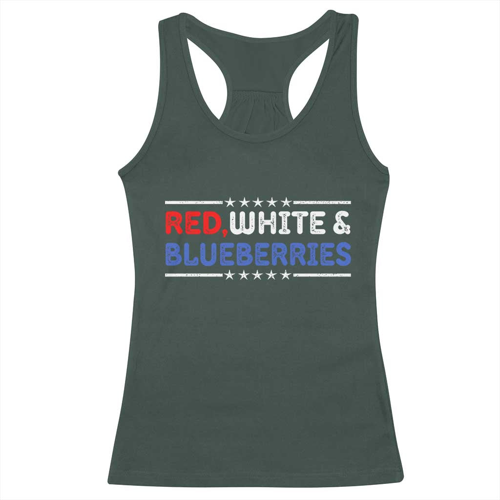Red White and Blueberries Racerback Tank Top Patriotic Tribute Memorial - Wonder Print Shop