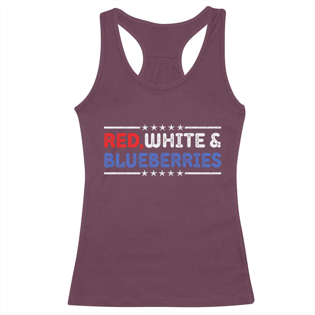 Red White and Blueberries Racerback Tank Top Patriotic Tribute Memorial - Wonder Print Shop