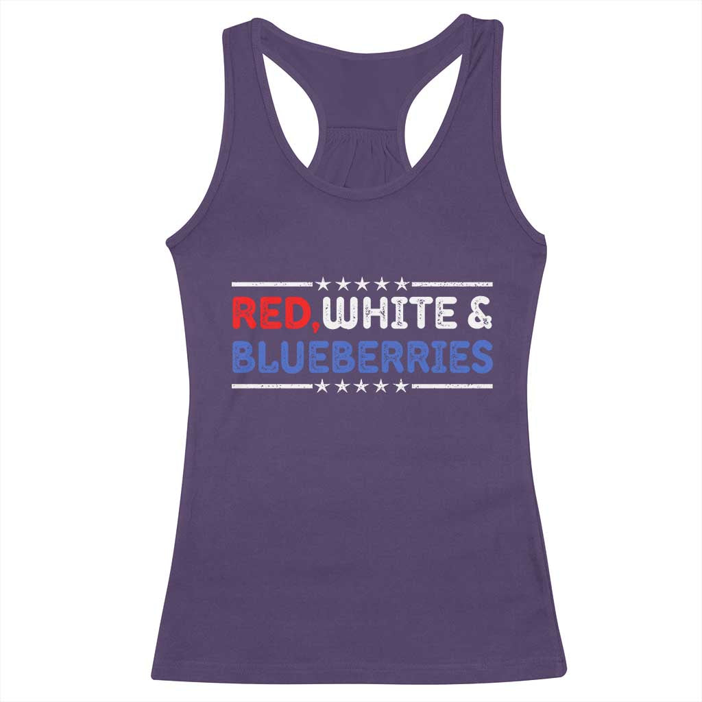 Red White and Blueberries Racerback Tank Top Patriotic Tribute Memorial - Wonder Print Shop