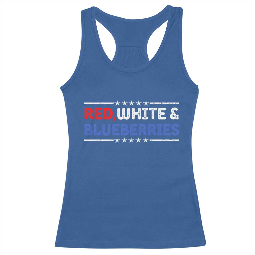 Red White and Blueberries Racerback Tank Top Patriotic Tribute Memorial - Wonder Print Shop