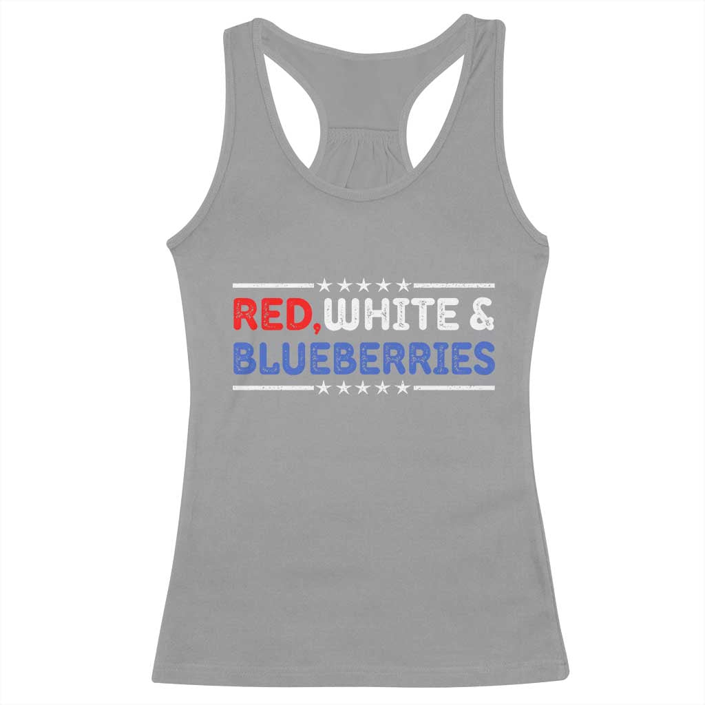Red White and Blueberries Racerback Tank Top Patriotic Tribute Memorial - Wonder Print Shop