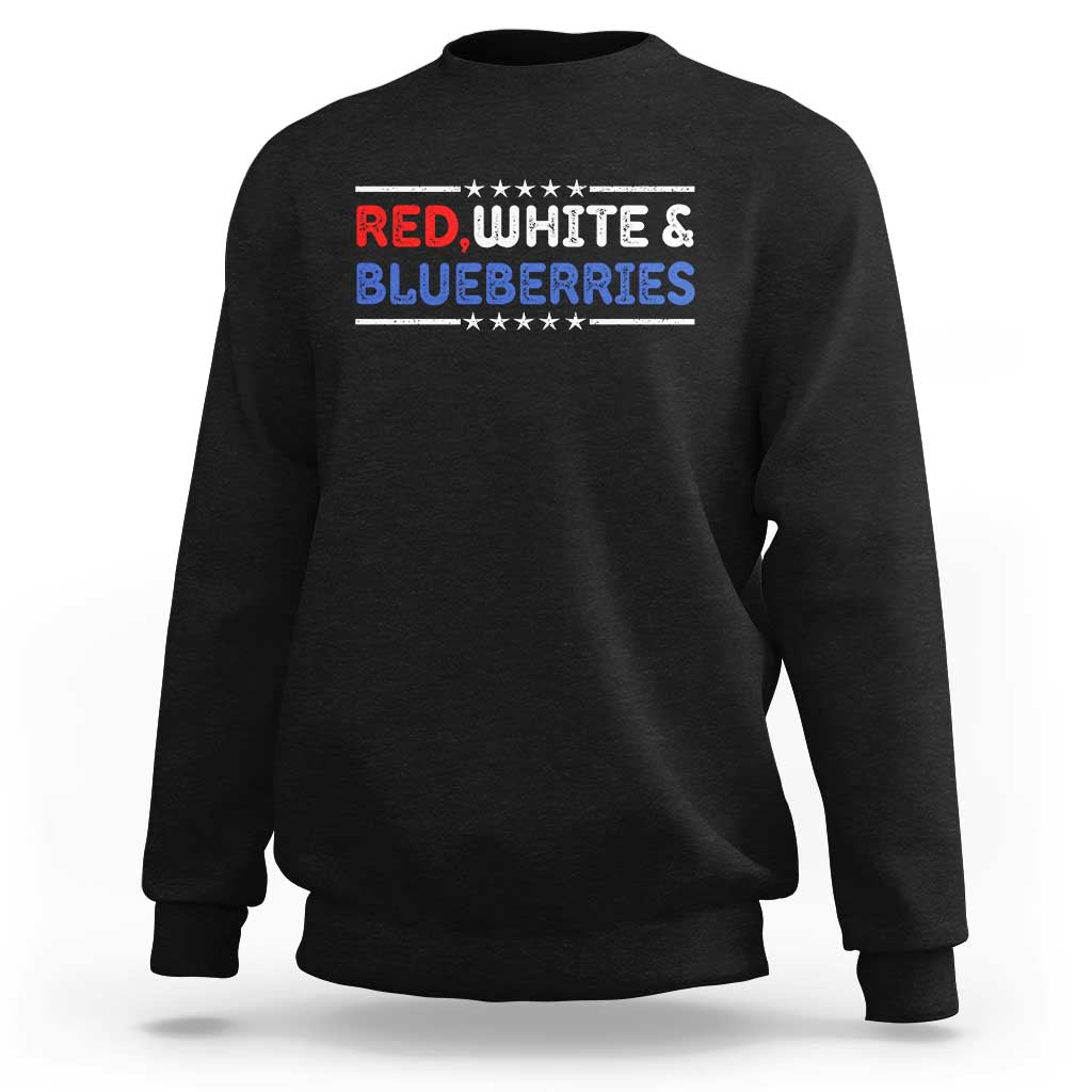 Red White and Blueberries Sweatshirt Patriotic Tribute Memorial - Wonder Print Shop
