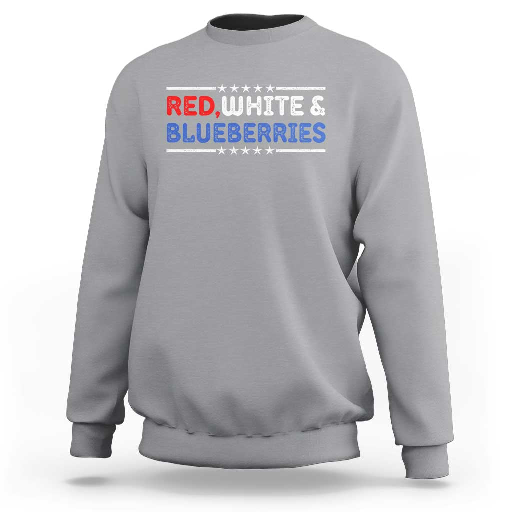 Red White and Blueberries Sweatshirt Patriotic Tribute Memorial - Wonder Print Shop