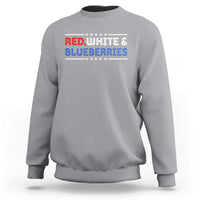 Red White and Blueberries Sweatshirt Patriotic Tribute Memorial - Wonder Print Shop