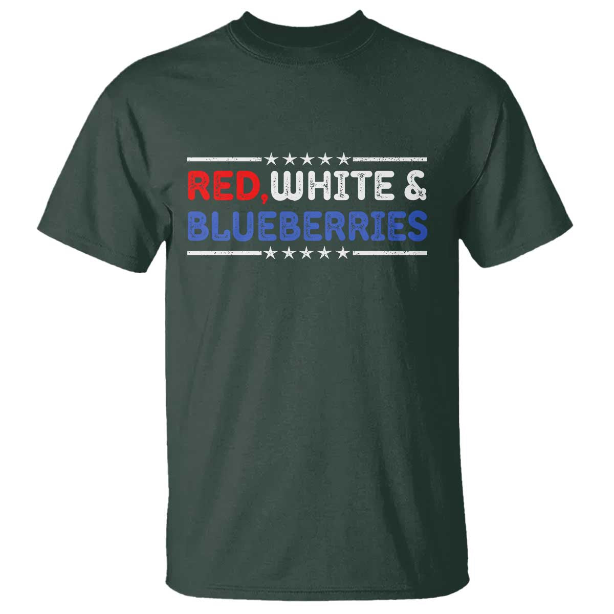Red White and Blueberries T Shirt Patriotic Tribute Memorial - Wonder Print Shop
