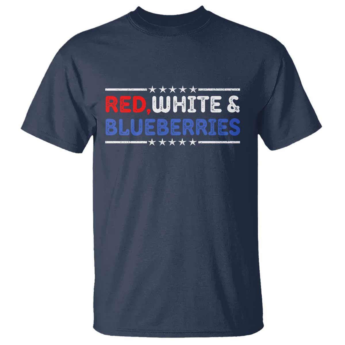 Red White and Blueberries T Shirt Patriotic Tribute Memorial - Wonder Print Shop